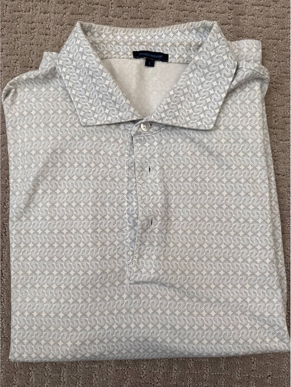 Patrick Assaraff Men’s Polo LARGE